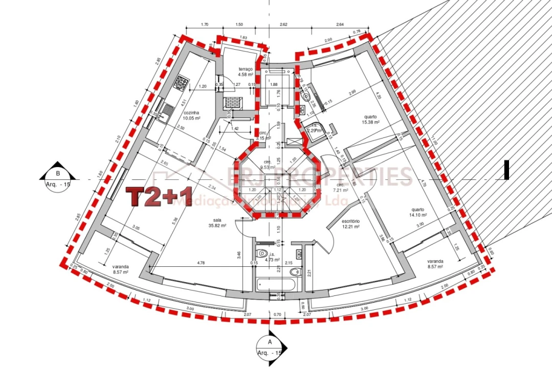 Apartamento T3 para Venda em Altura Foto 25