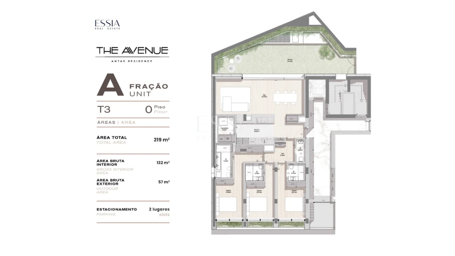 Apartamento T3 para Venda em Paranhos Planta 1