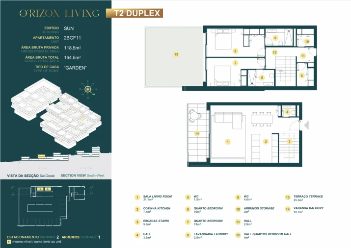 Apartamento T2 para Venda em Gondomar (São Cosme), Valbom e Jovim Planta 1