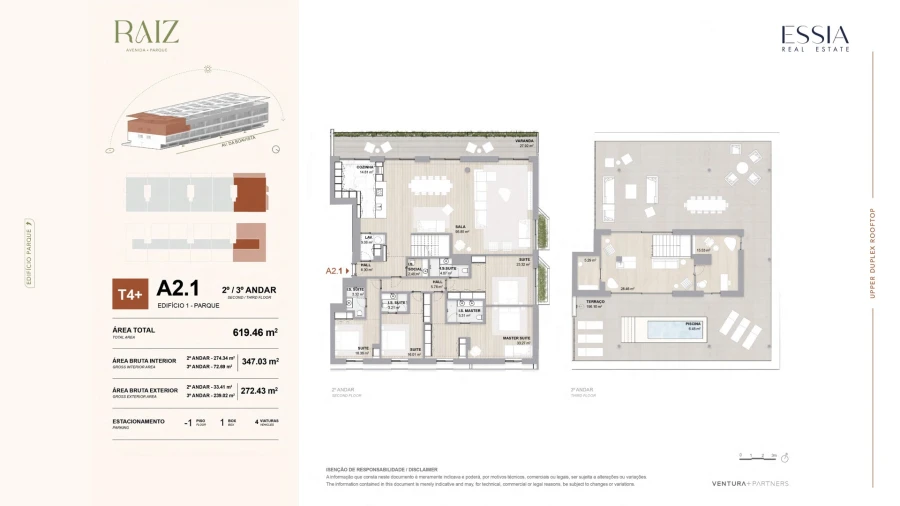 Apartamento T4 para Venda em Aldoar, Foz do Douro e Nevogilde Planta 1