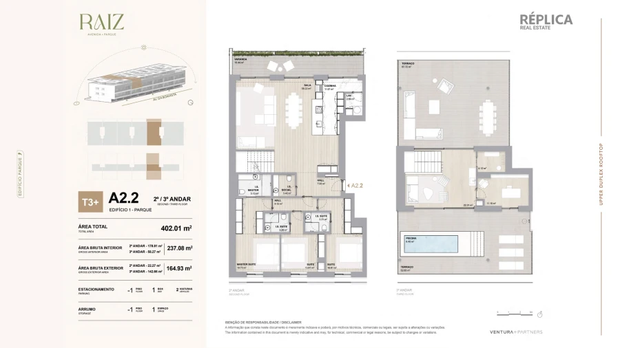 Apartamento T3 para Venda em Aldoar, Foz do Douro e Nevogilde Planta 1