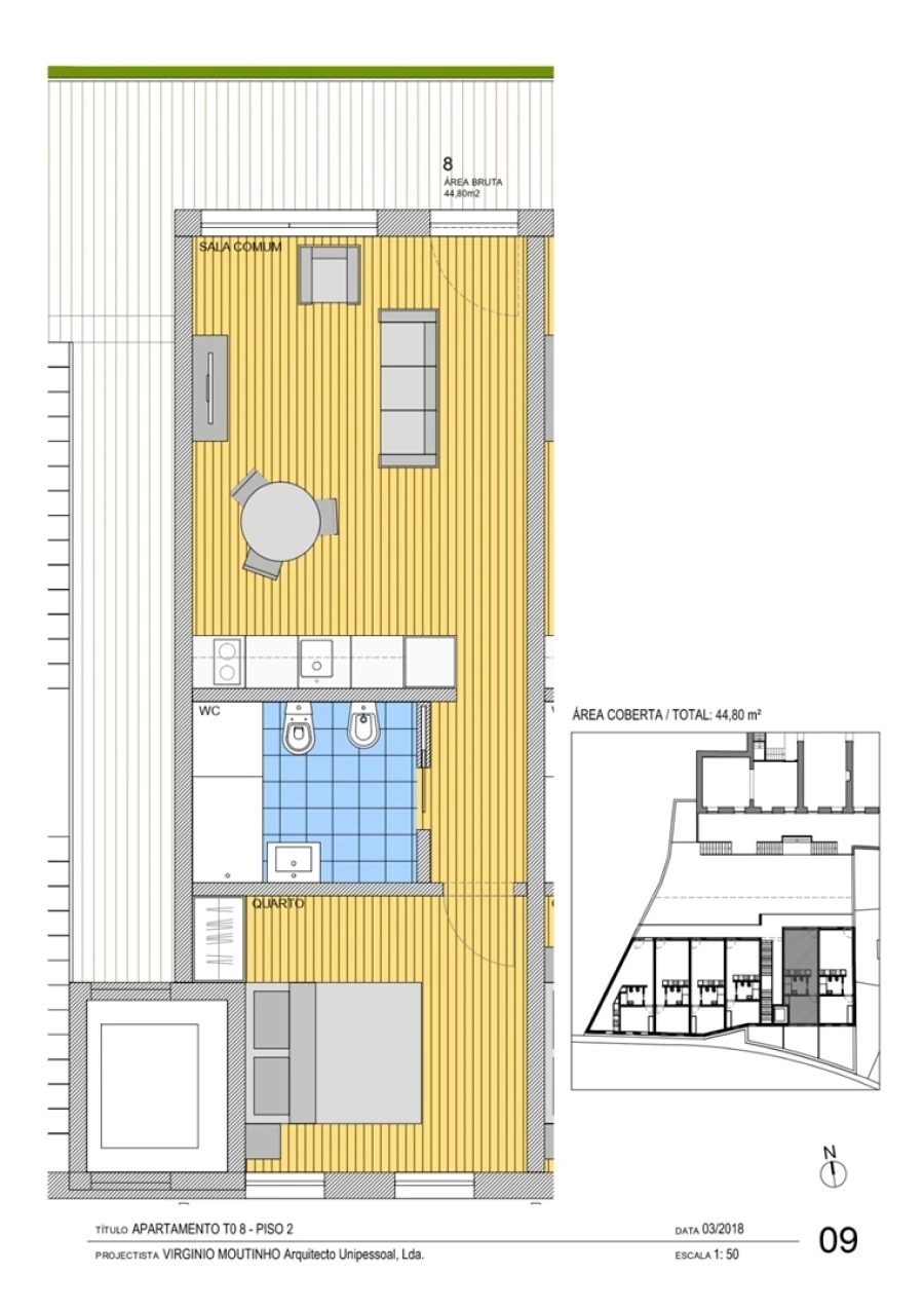 Apartamento T1 para Arrendamento em Aldoar, Foz do Douro e Nevogilde Planta 1