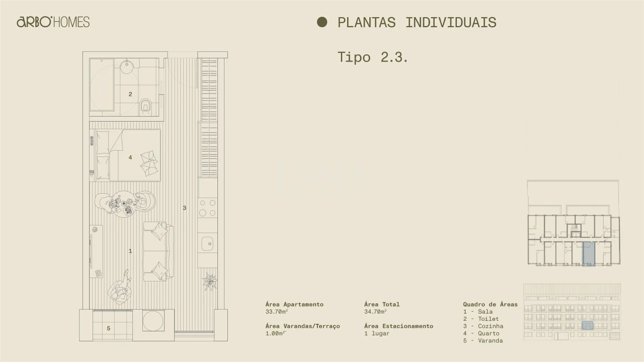 Apartamento T1 para Venda em Cedofeita, Santo Ildefonso, Sé, Miragaia, São Nicolau e Vitória Foto 2