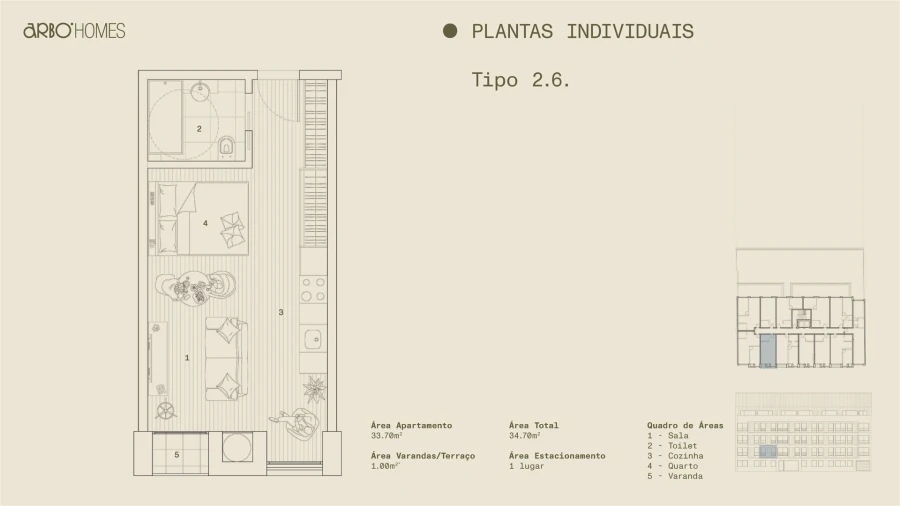 Apartamento T1 para Venda em Cedofeita, Santo Ildefonso, Sé, Miragaia, São Nicolau e Vitória Foto 2