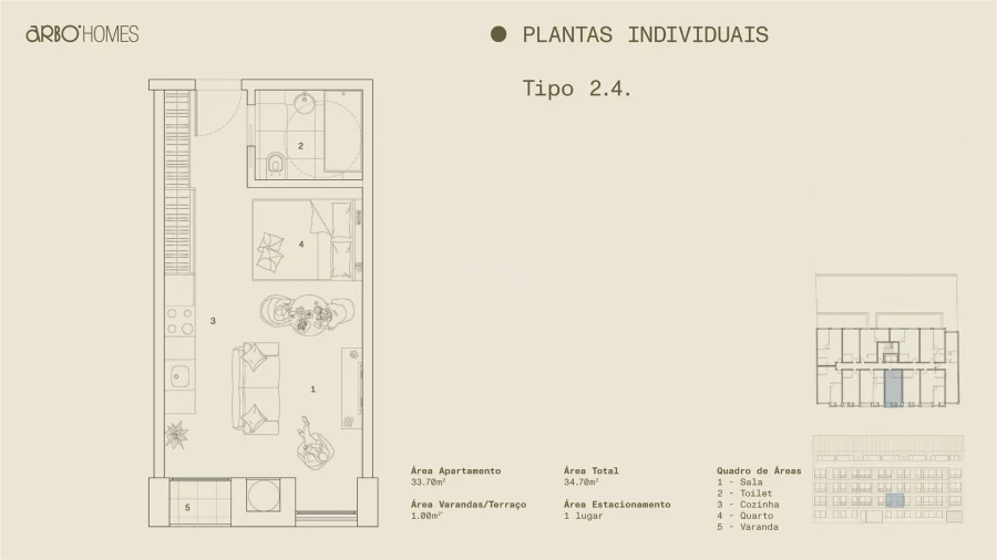 Apartamento T1 para Venda em Cedofeita, Santo Ildefonso, Sé, Miragaia, São Nicolau e Vitória Foto 2