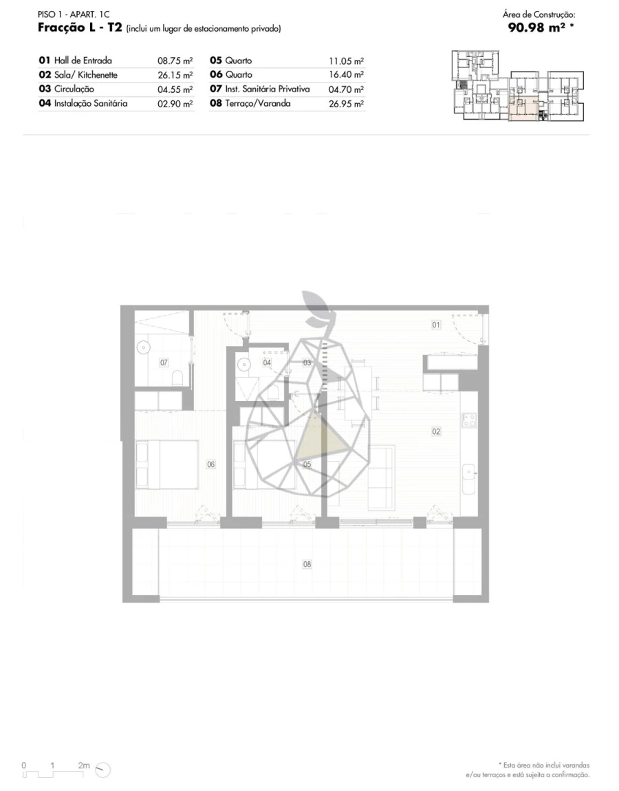 Apartamento T2 para Venda em Lagos (São Sebastião e Santa Maria) Foto 4
