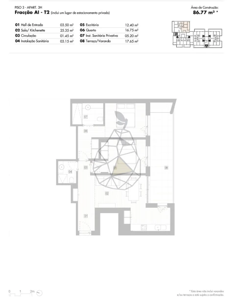 Apartamento T2 para Venda em Lagos (São Sebastião e Santa Maria)