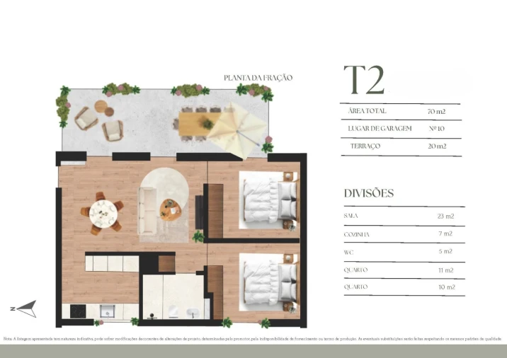 Apartamento T2 para Venda em Campanhã Planta 1