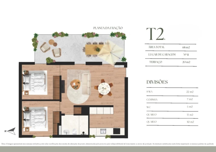 Apartamento T2 para Venda em Campanhã Planta 1