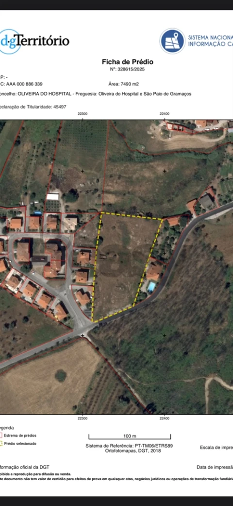 Terreno para Venda em Oliveira do Hospital e São Paio de Gramaços