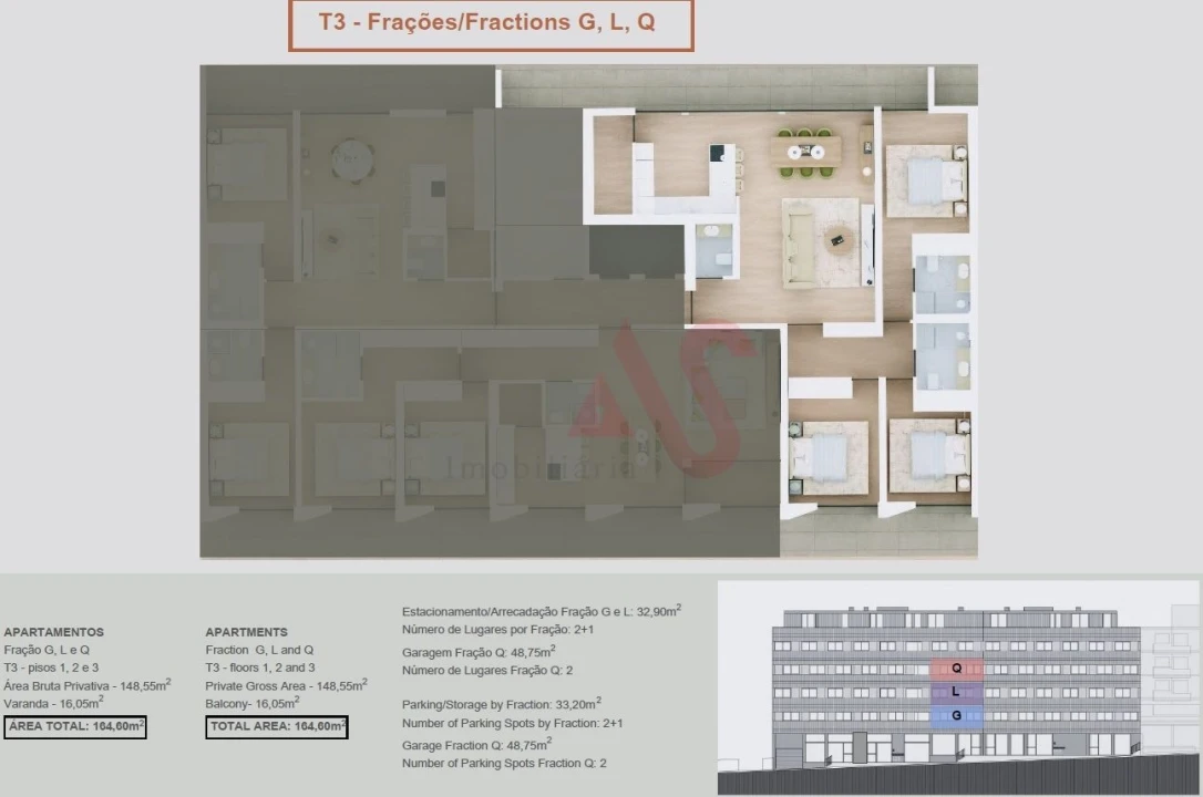 Apartamento T3 para Venda em Margaride, Várzea, Lagares, Varziela, Moure Foto 16