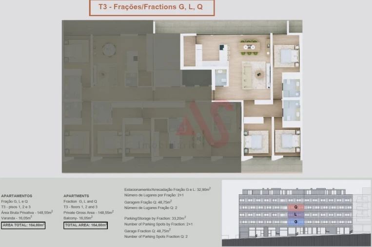 Apartamento T3 para Venda em Margaride, Várzea, Lagares, Varziela, Moure Foto 16