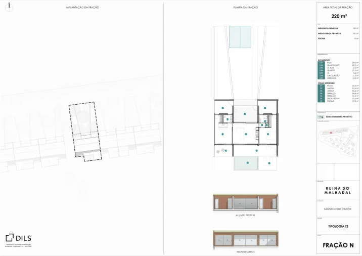 Apartamento T2 para Venda em São Francisco da Serra Planta 1
