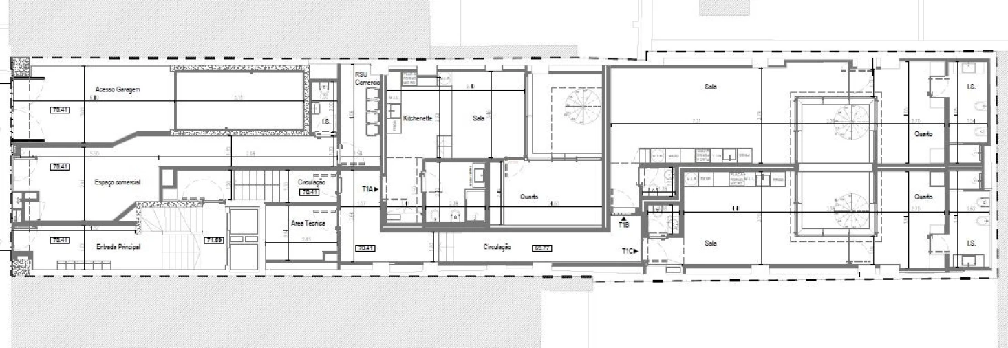 Apartamento T1 para Venda em Avenidas Novas Planta 1