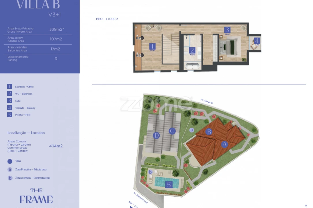 Moradia T4 para Venda em Cascais e Estoril Planta 5
