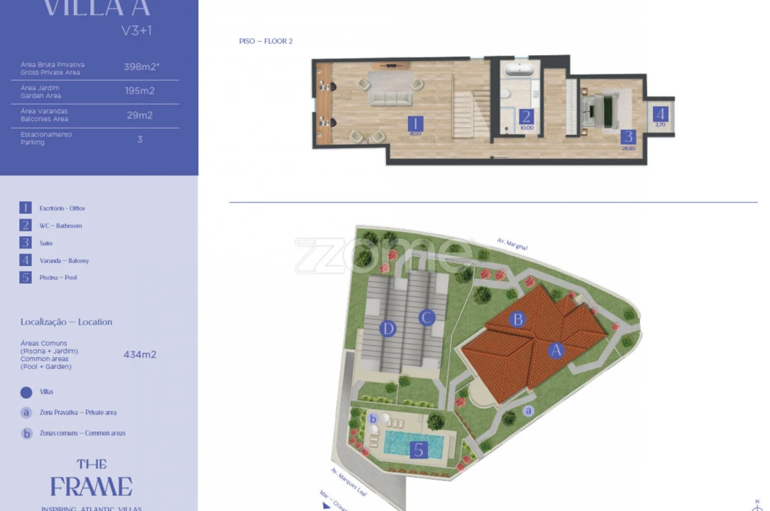 Moradia T4 para Venda em Cascais e Estoril Planta 2