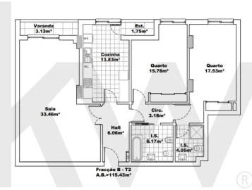 Apartamento T2 para Venda em São Domingos de Benfica
