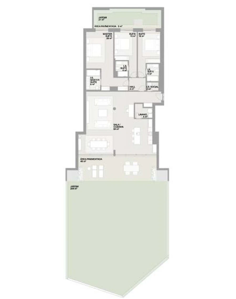 Apartamento T3 para Venda em Aldoar, Foz do Douro e Nevogilde Planta 1