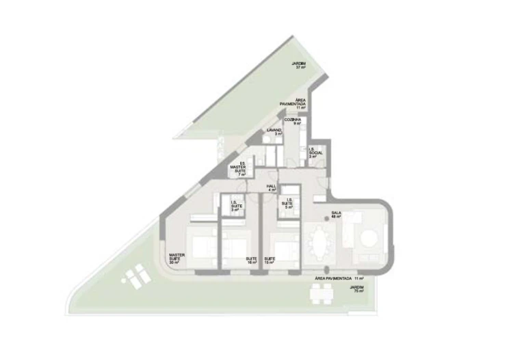 Apartamento T3 para Venda em Aldoar, Foz do Douro e Nevogilde Planta 1