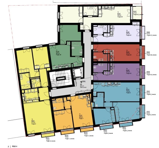 Apartamento T2 para Venda em Bonfim Planta 2