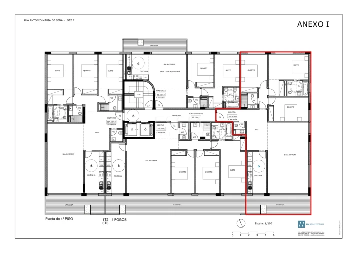 Apartamento T3 para Venda em Ramalde Planta 1