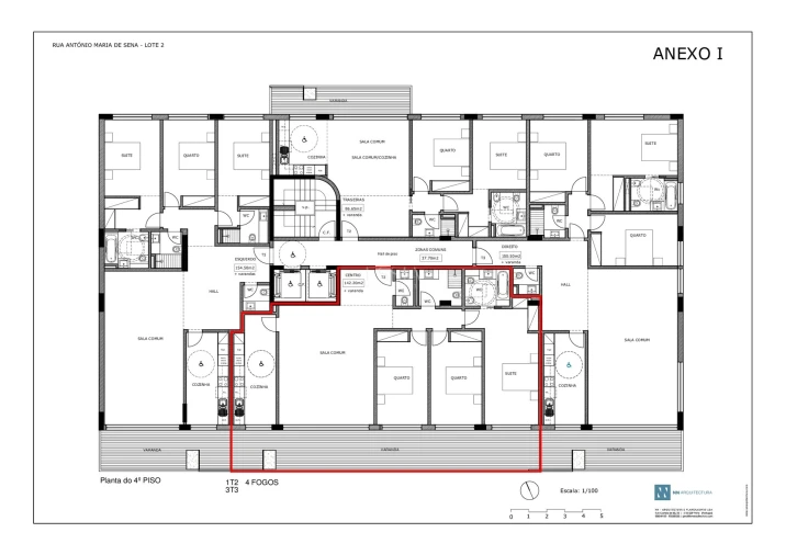 Apartamento T3 para Venda em Ramalde Planta 1