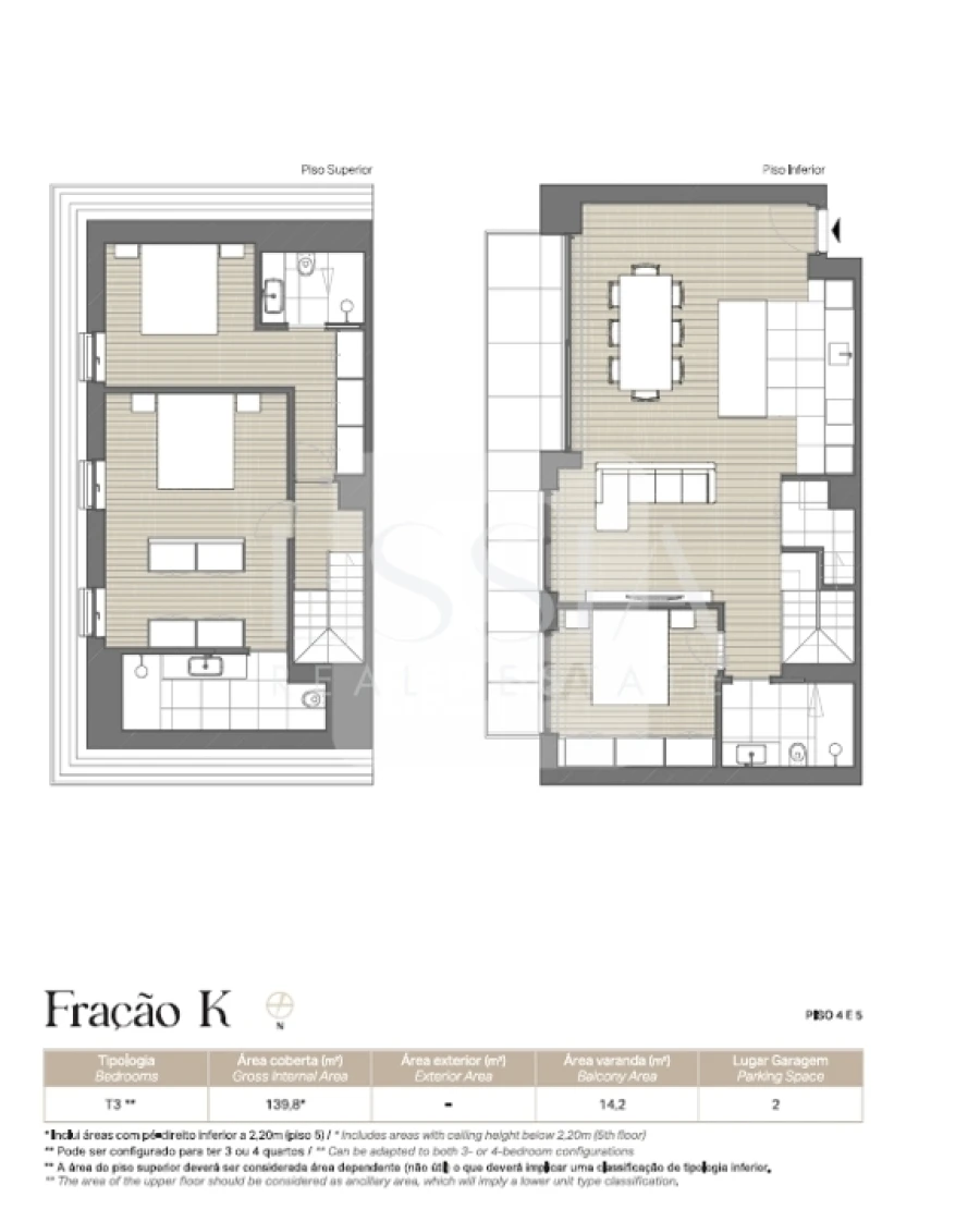Apartamento T3 para Venda em Lordelo do Ouro e Massarelos Planta 1