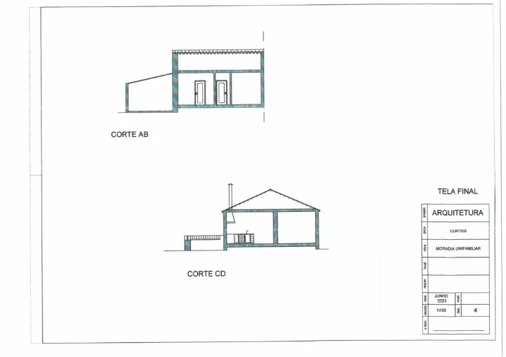 Quinta T2 para Venda em São Bartolomeu de Messines Planta 3