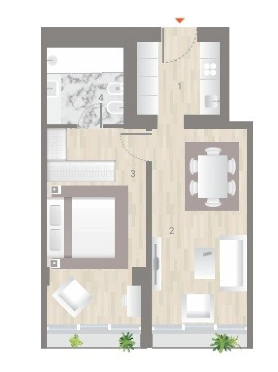 Apartamento T1 para Venda em Estrela Planta 1