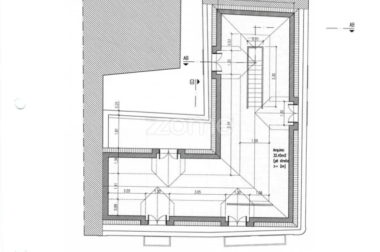 Apartamento T3 para Venda em Santa Maria Maior Planta 3