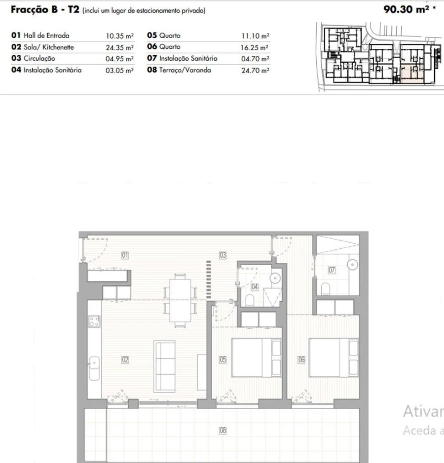 Apartamento T2 para Venda em Lagos (São Sebastião e Santa Maria) Foto 12