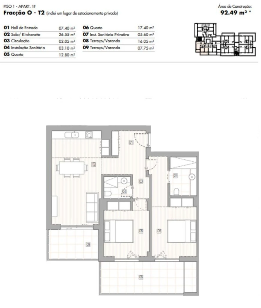 Apartamento T2 para Venda em Lagos (São Sebastião e Santa Maria) Foto 12