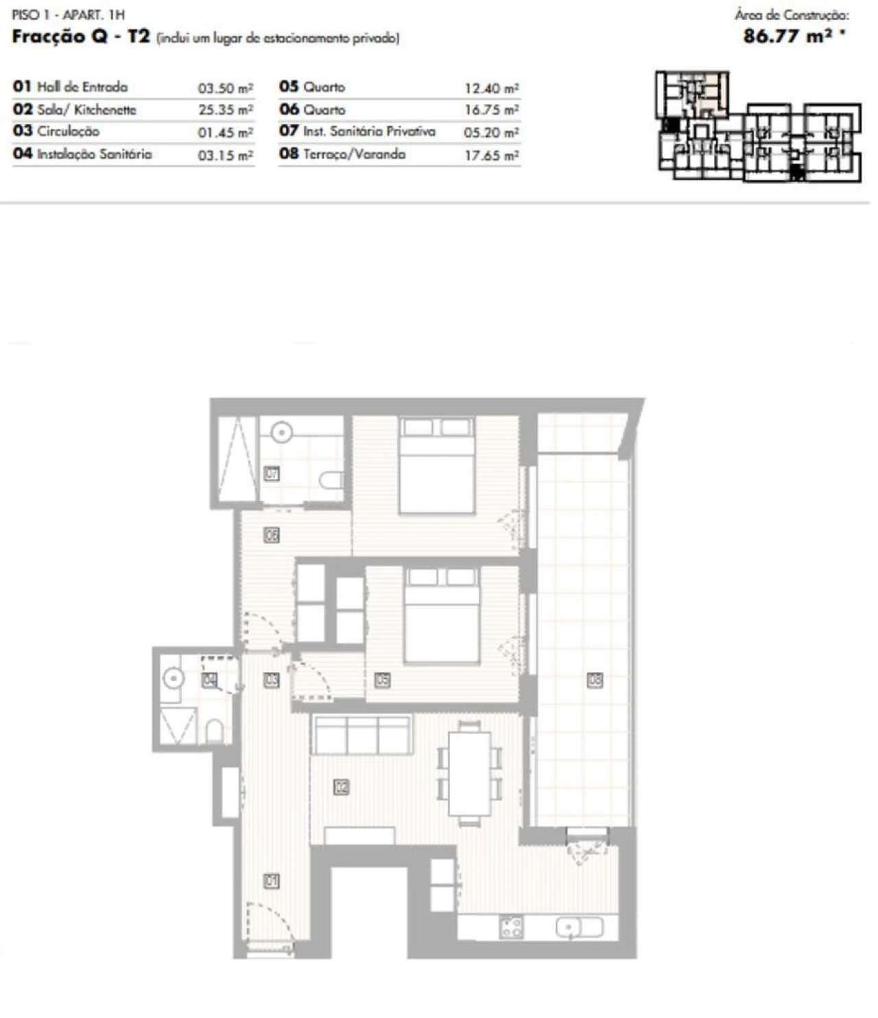 Apartamento T2 para Venda em Lagos (São Sebastião e Santa Maria) Foto 12