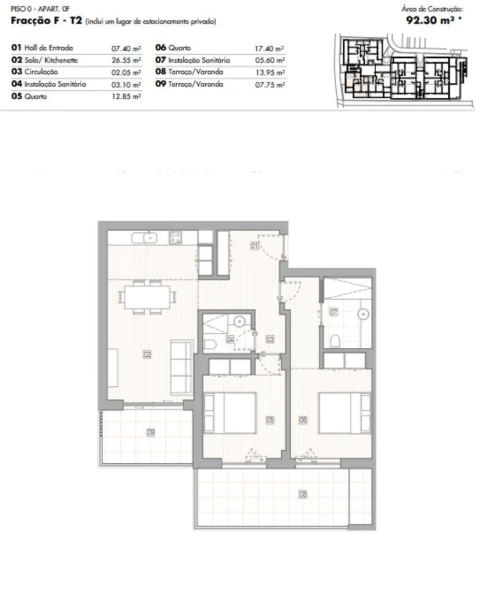 Apartamento T2 para Venda em Lagos (São Sebastião e Santa Maria)