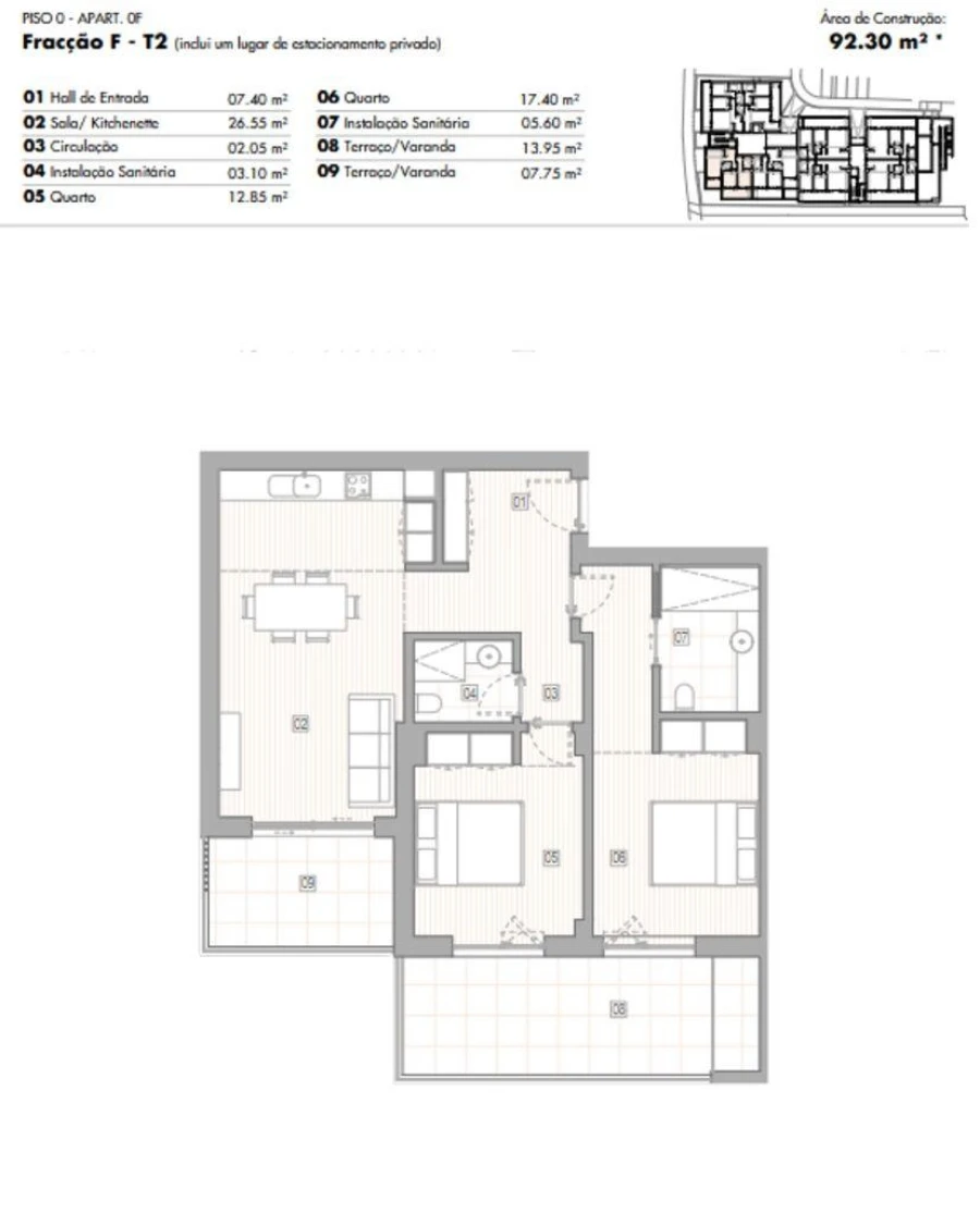 Apartamento T2 para Venda em Lagos (São Sebastião e Santa Maria) Foto 12