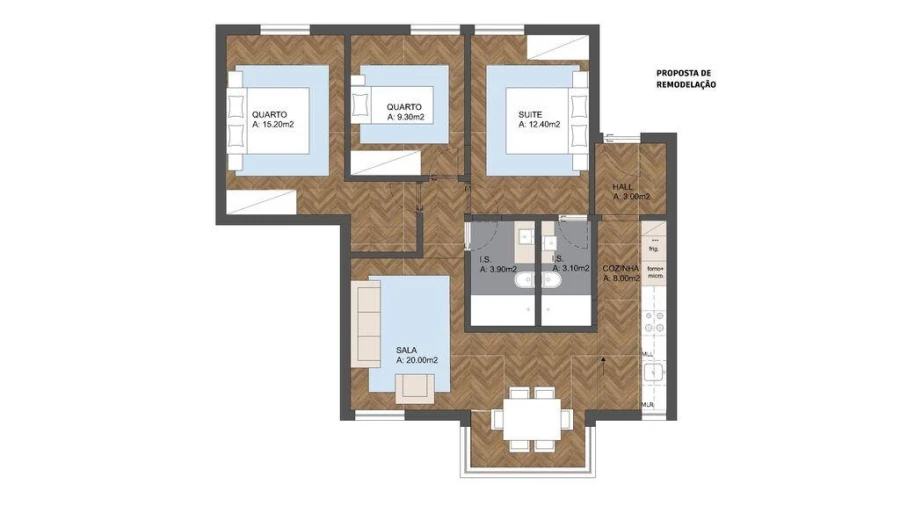 Apartamento T3 para Venda em Carnide Foto 8