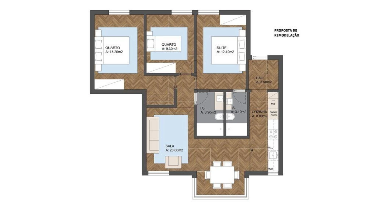 Apartamento T3 para Venda em Carnide Foto 8