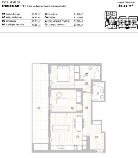 Apartamento T2 para Venda em Lagos (São Sebastião e Santa Maria)