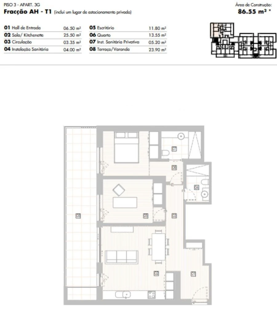Apartamento T2 para Venda em Lagos (São Sebastião e Santa Maria) Foto 12