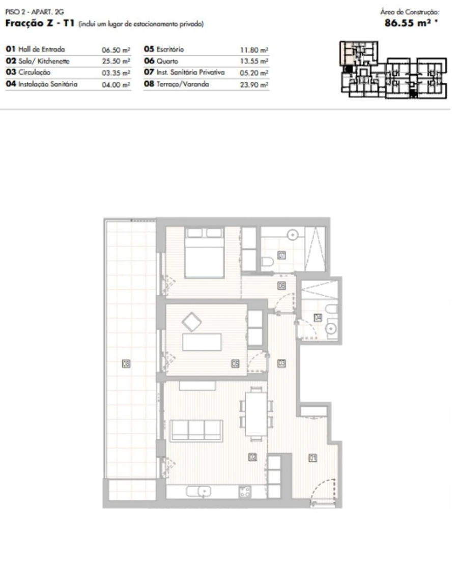 Apartamento T2 para Venda em Lagos (São Sebastião e Santa Maria) Foto 12