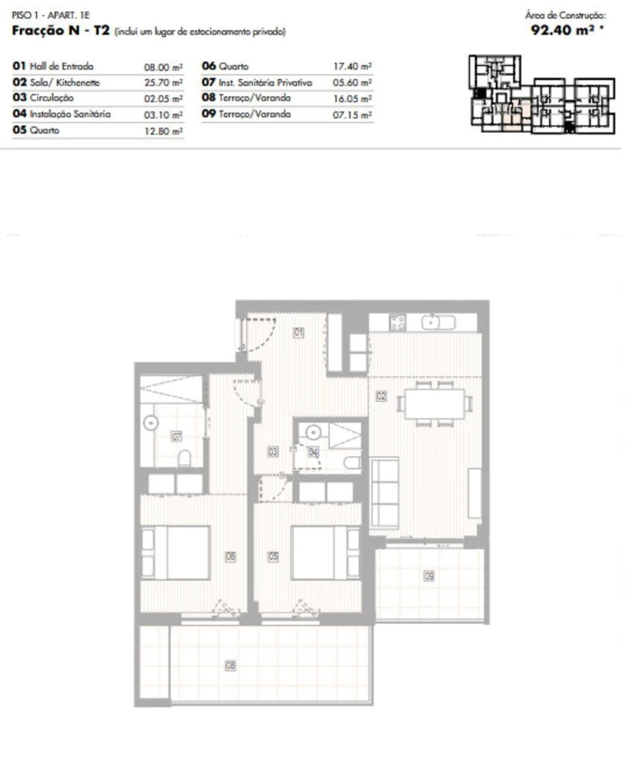 Apartamento T2 para Venda em Lagos (São Sebastião e Santa Maria) Foto 12