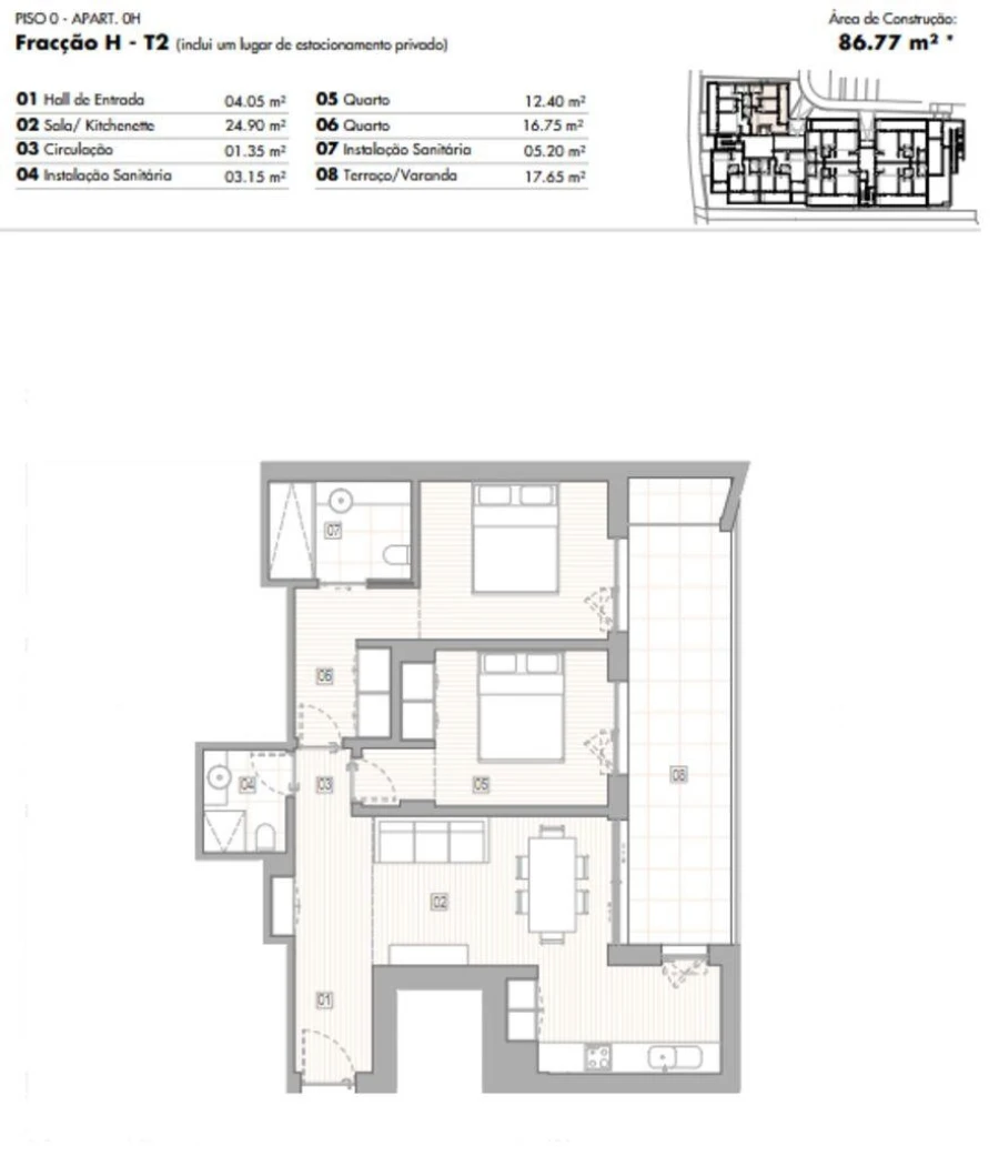 Apartamento T2 para Venda em Lagos (São Sebastião e Santa Maria) Foto 12