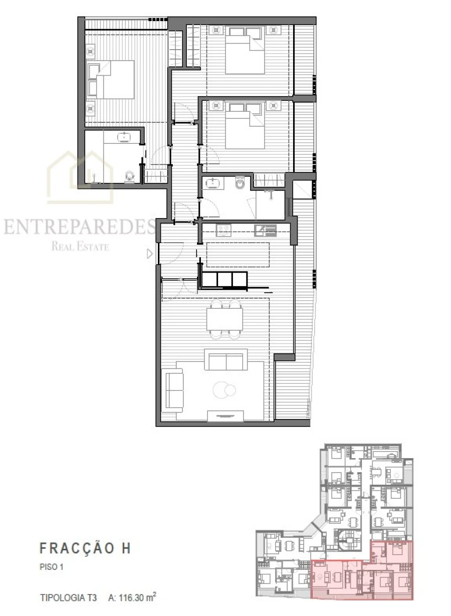 Apartamento T3 para Venda em Silvalde Foto 21