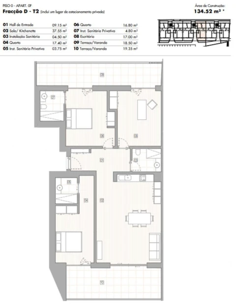 Apartamento T2 para Venda em Lagos (São Sebastião e Santa Maria)