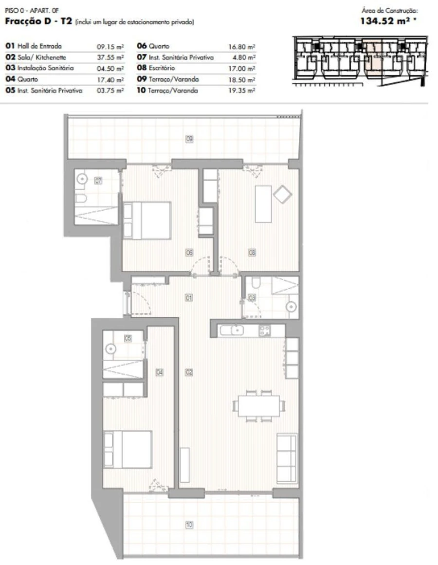 Apartamento T2 para Venda em Lagos (São Sebastião e Santa Maria) Foto 12