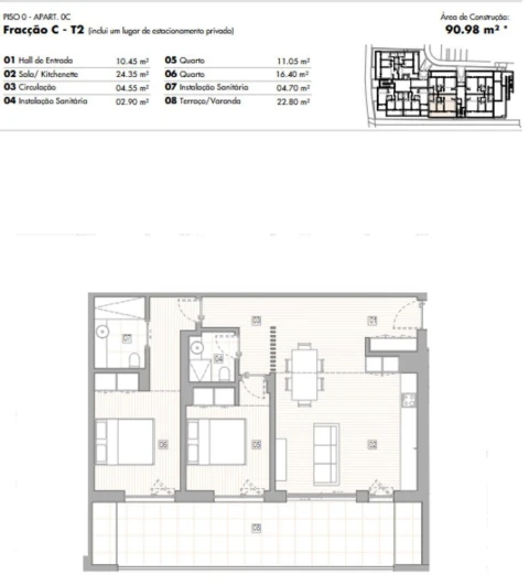 Apartamento T2 para Venda em Lagos (São Sebastião e Santa Maria)