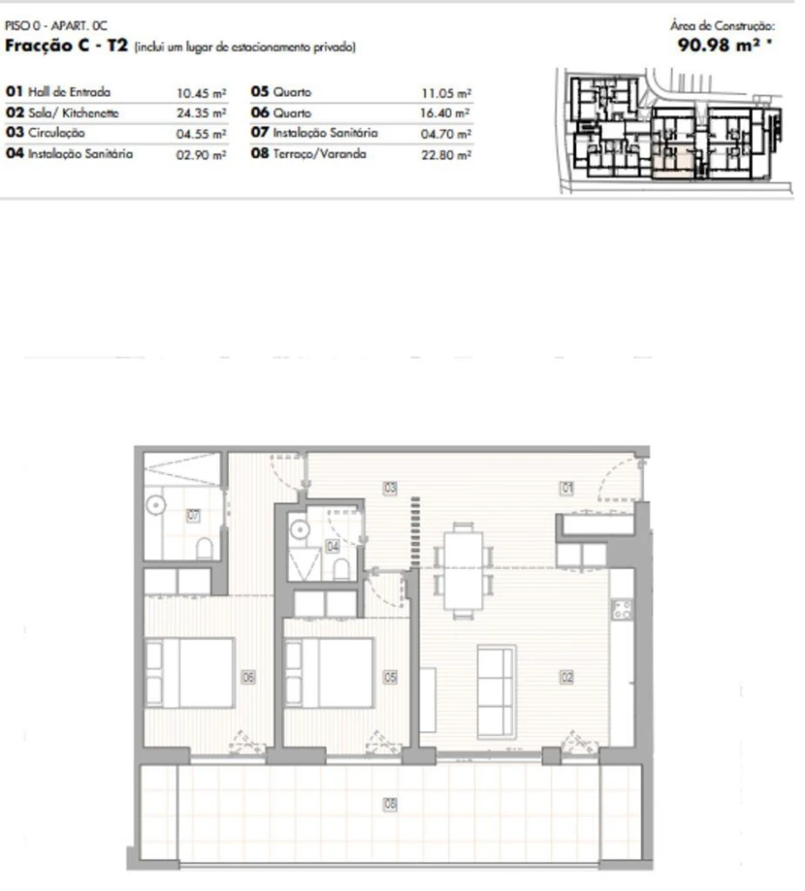 Apartamento T2 para Venda em Lagos (São Sebastião e Santa Maria) Foto 12