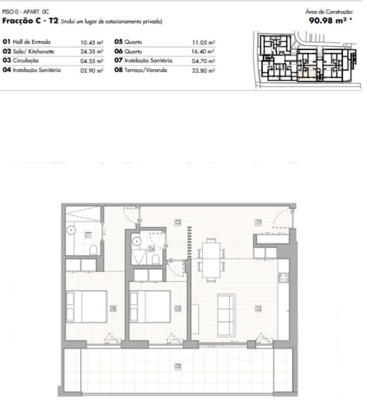 Apartamento T2 para Venda em Lagos (São Sebastião e Santa Maria) Foto 12