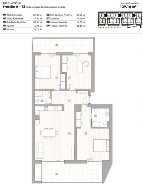 Apartamento T2 para Venda em Lagos (São Sebastião e Santa Maria)