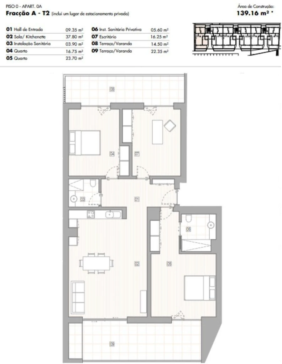Apartamento T2 para Venda em Lagos (São Sebastião e Santa Maria) Foto 12